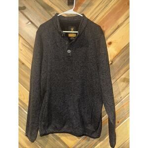 Browning pullover size XL Quarter snap Sweater